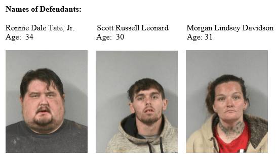 Ronnie Tate, Scott Leonard, and Morgan Davidson