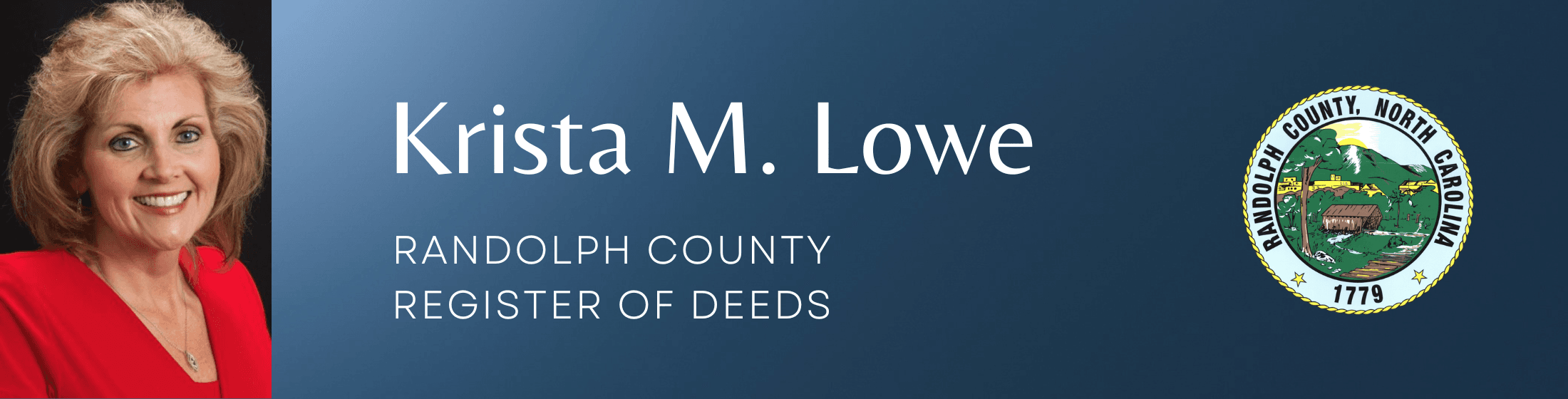 Register Of Deeds Krista M. Lowe