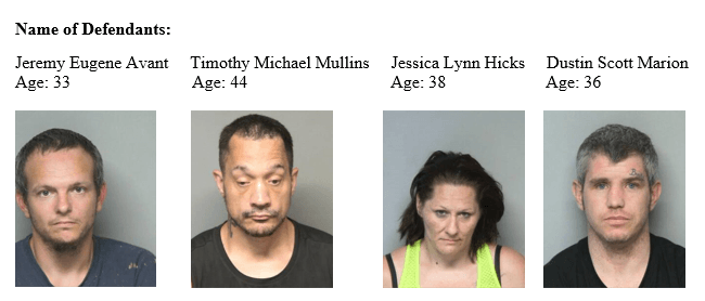 avant, mullins, hicks, marion