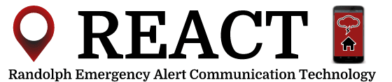 REACT - Randolph Emergency Alert Communication Technology