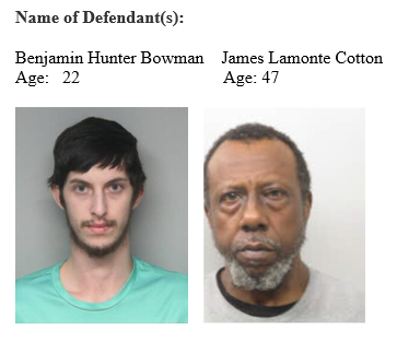 Cotton, James Lamonte Bowman, Benjamin Hunter