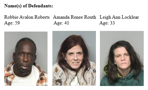 Roberts, Robbie Avalon  Routh, Amanda Renee   Locklear, Leigh Ann