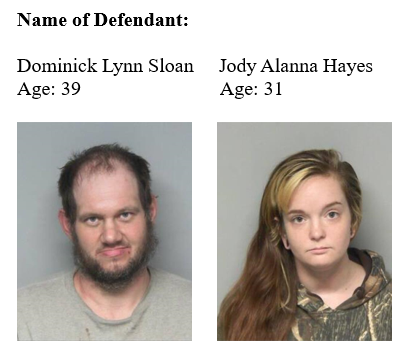 Sloan, Dominick Lynn and Hayes, Jody Alanna